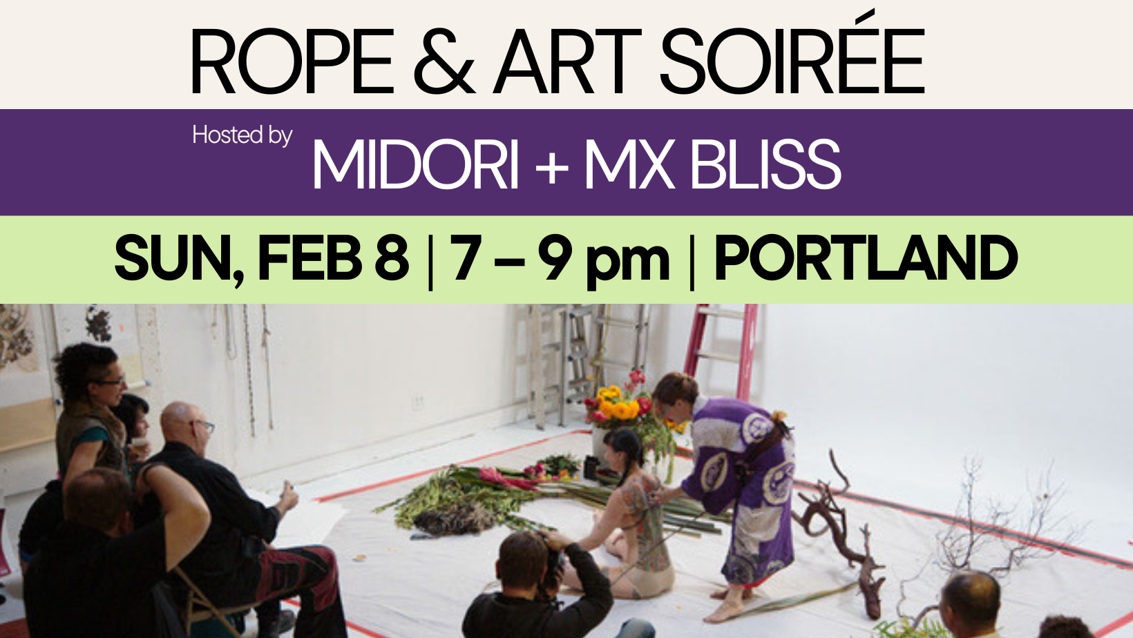The Rope Artist Rope & Art Soirée hosted by Midori + MxBliss - Fire Horse Productions
